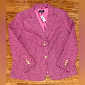 Talbots Raspberry Tweed  Women's Blazer